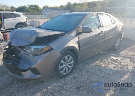 2014 Toyota Corolla Le z USA, uszkodzony, nr VIN 2T1BURHE6EC033275